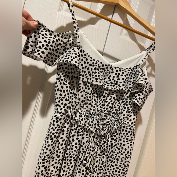 Worn Once!Beautiful BCX ColdShoulder Adjustable Strap Asymmetrical Hemline Dress - Picture 8 of 11